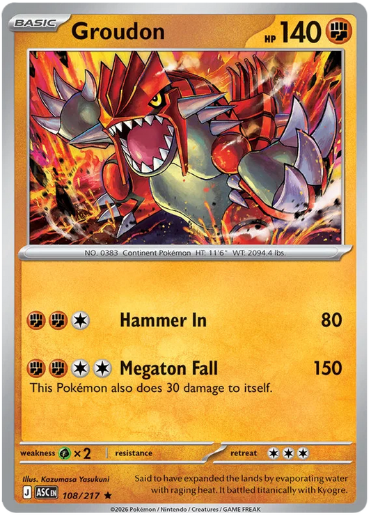 Groudon [Holo] (108/217) - Ascended Heroes