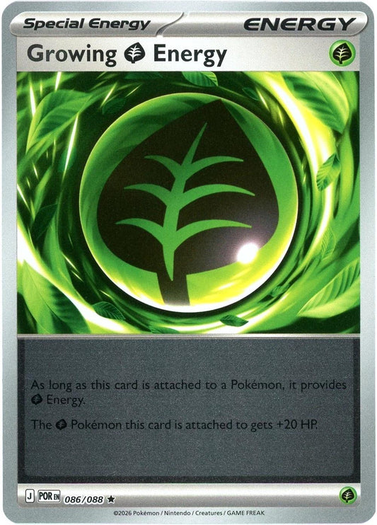 Growing Grass Energy Reverse Holo (086/088) - Perfect Order