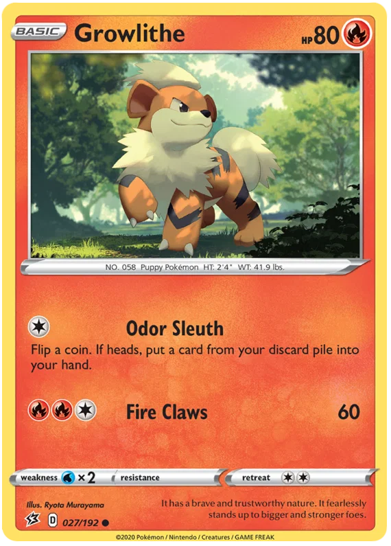 Growlithe (027/192) - Rebel Clash