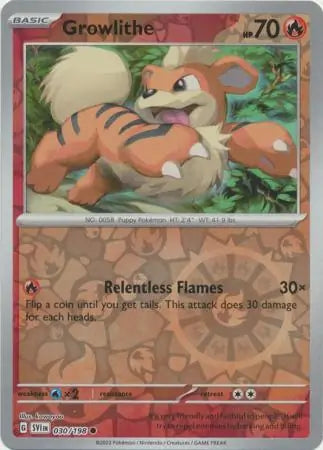 Growlithe Reverse Holo (030/198) - Scarlet & Violet