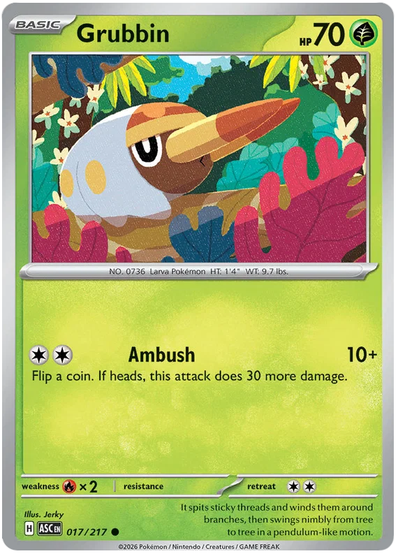 Grubbin [Energy Reverse Holo] (017/217) - Ascended Heroes