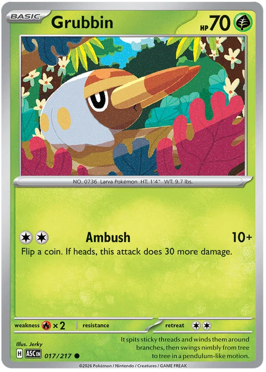 Grubbin [Energy Reverse Holo] (017/217) - Ascended Heroes