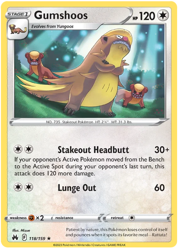 Gumshoos (118/159) - Crown Zenith