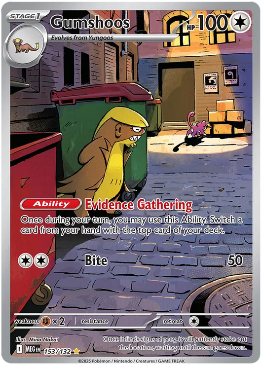 Gumshoos (153/132) Illustration Rare - Mega Evolution