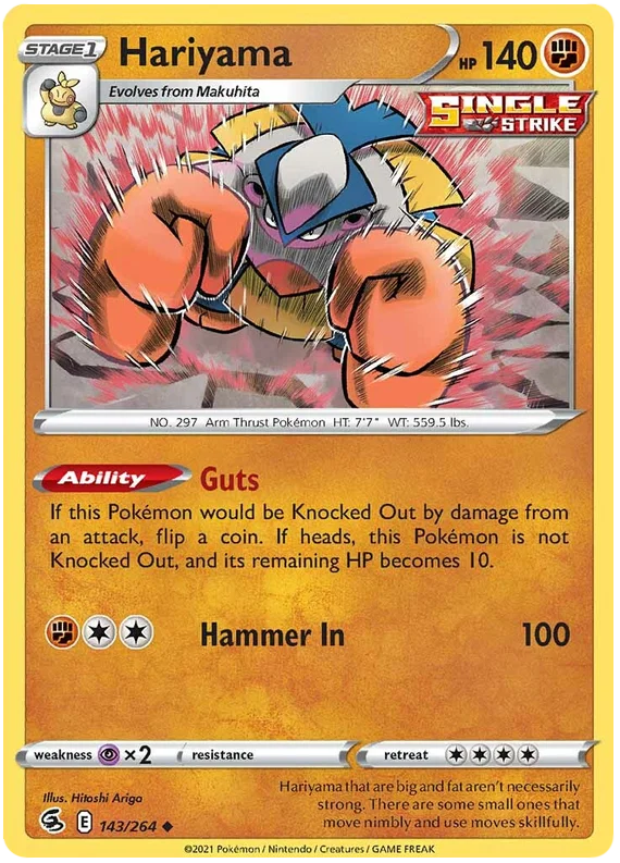 Hariyama (143/264) - Fusion Strike
