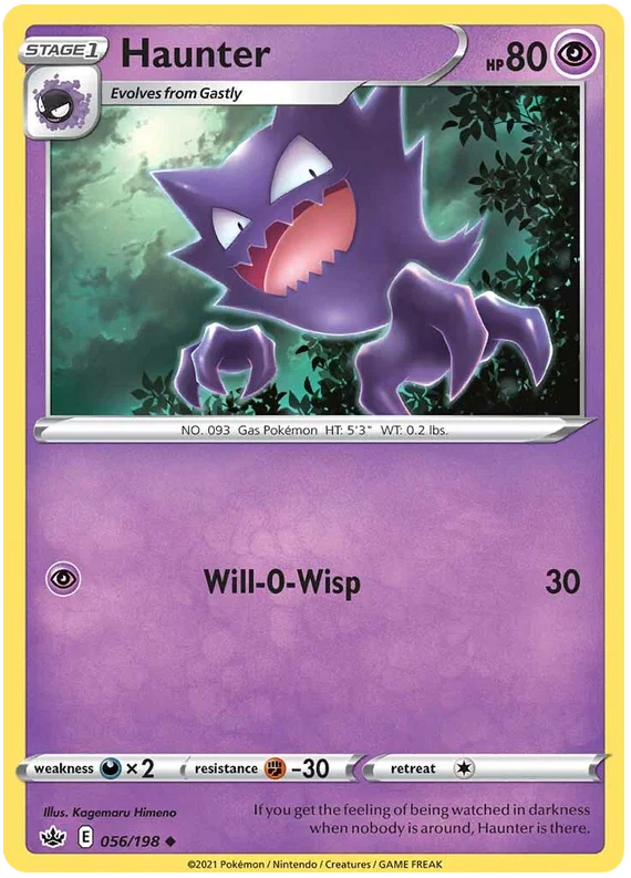 Haunter [Reverse Holo] (056/198) - Chilling Reign