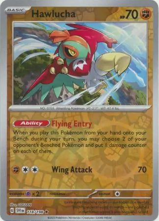Hawlucha Reverse Holo (118/198) - Scarlet & Violet