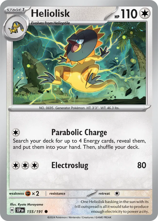 Heliolisk (155/191) - Surging Sparks