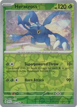 Heracross Reverse Holo (002/198) - Scarlet & Violet