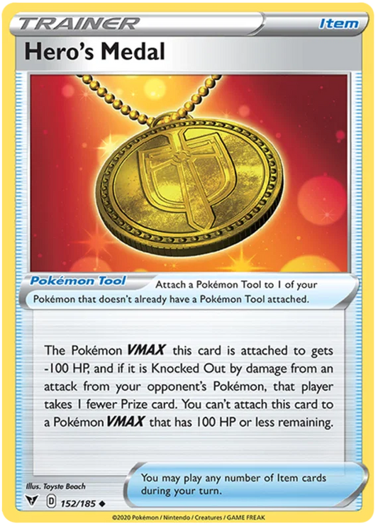 Hero's Medal (152/185) - Vivid Voltage