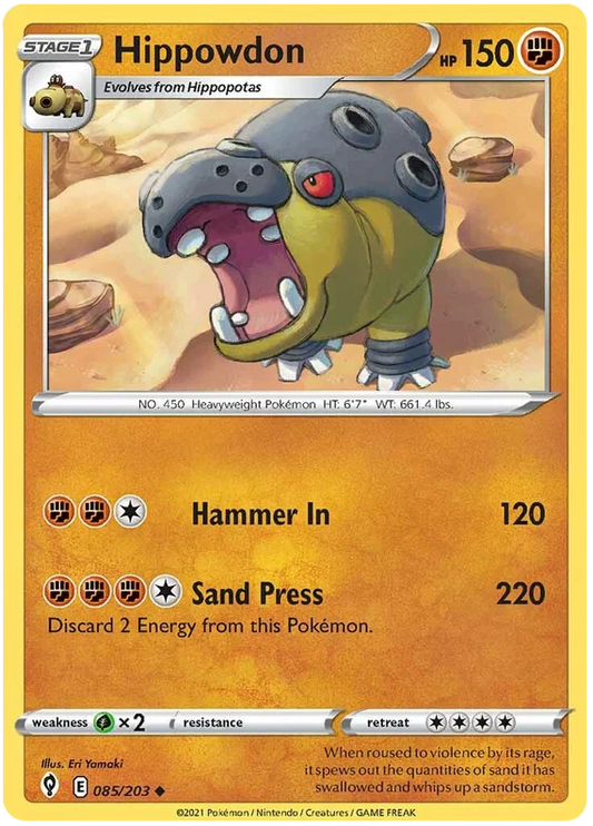 Hippowdon (085/203) - Evolving Skies