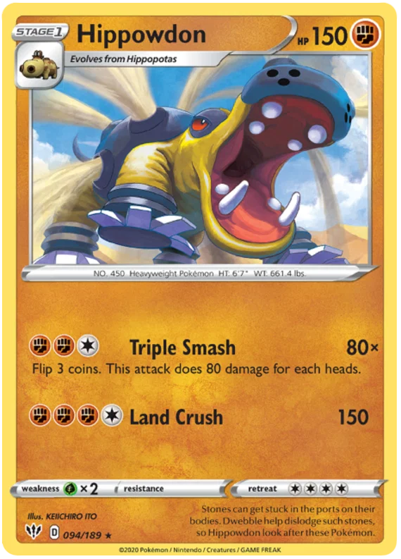 Hippowdon (094/189) - Darkness Ablaze