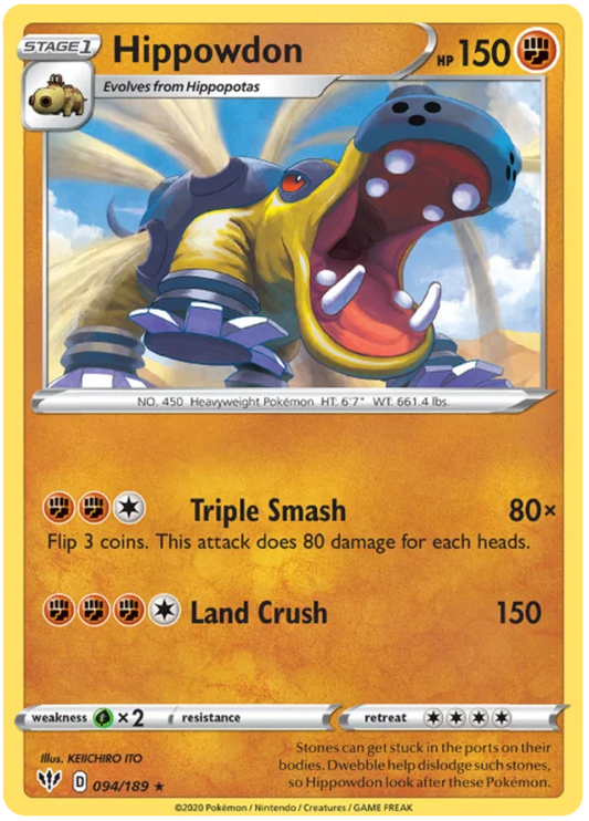 Hippowdon (094/189) - Darkness Ablaze