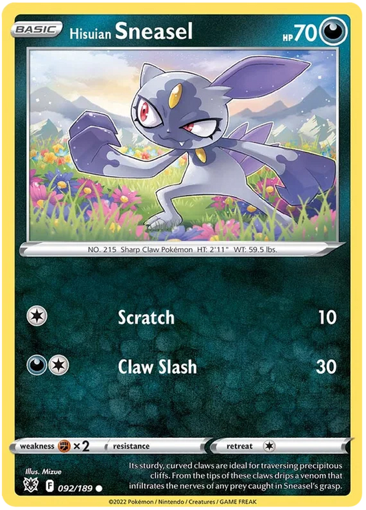 Hisuian Sneasel (092/189) - Astral Radiance
