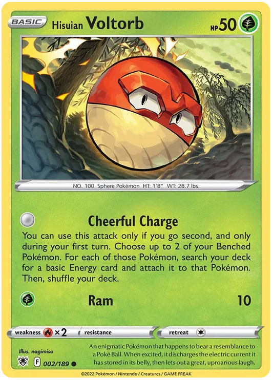 Hisuian Voltorb (002/189) - Astral Radiance
