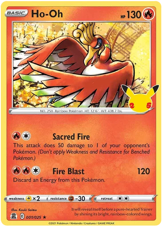 Ho-Oh (001/025) - Celebrations