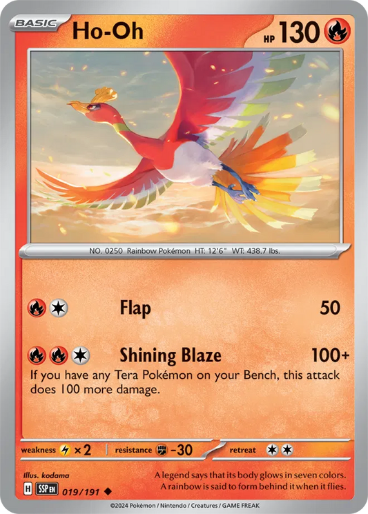 Ho-Oh (019/191) - Surging Sparks
