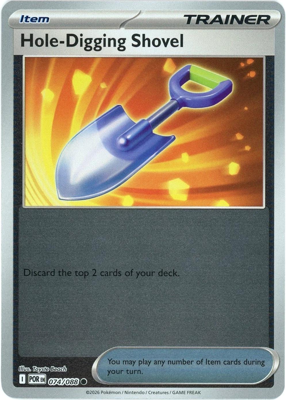 Hole-Digging Shovel Reverse Holo (074/088) - Perfect Order