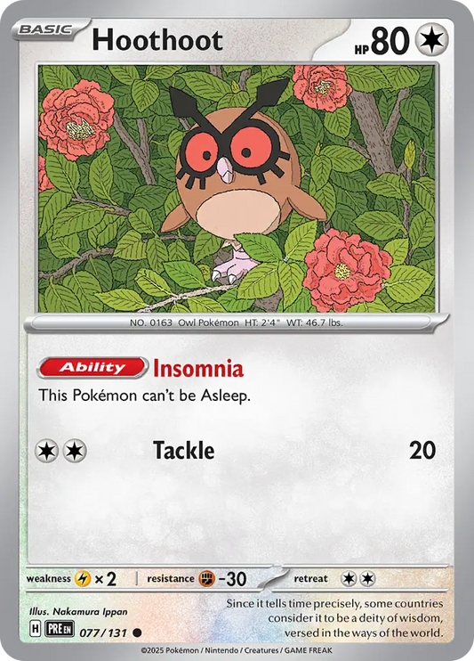 Hoothoot (077/131) - Prismatic Evolutions