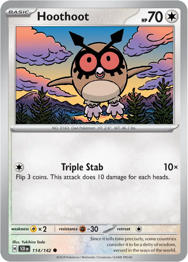 Hoothoot (114/142) - Stellar Crown