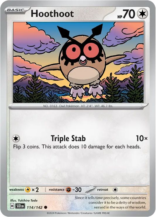 Hoothoot (114/142) - Stellar Crown