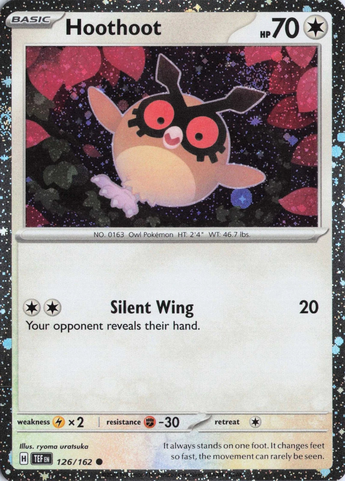 Hoothoot Cosmos Holo (126/162) - Temporal Forces
