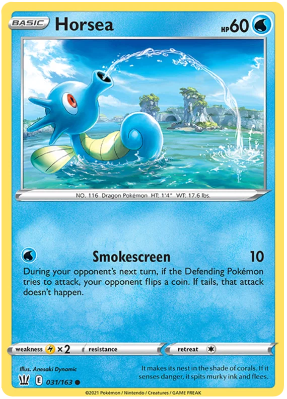 Horsea [Reverse Holo] (031/163) - Battle Styles