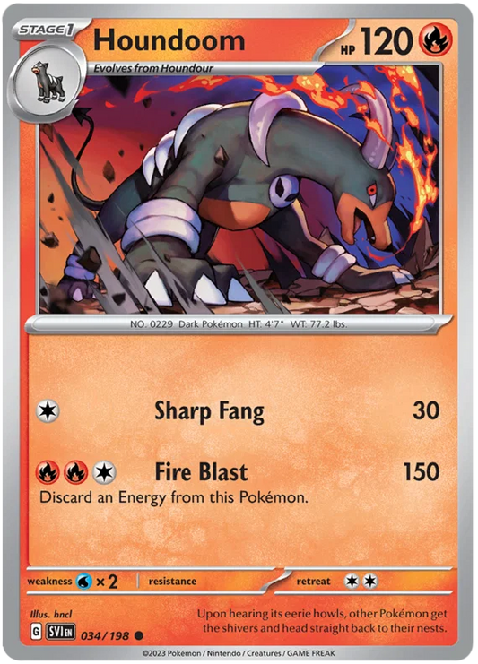 Houndoom (034/198) - Scarlet & Violet