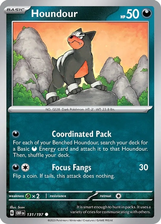 Houndour (131/197) - Obsidian Flames