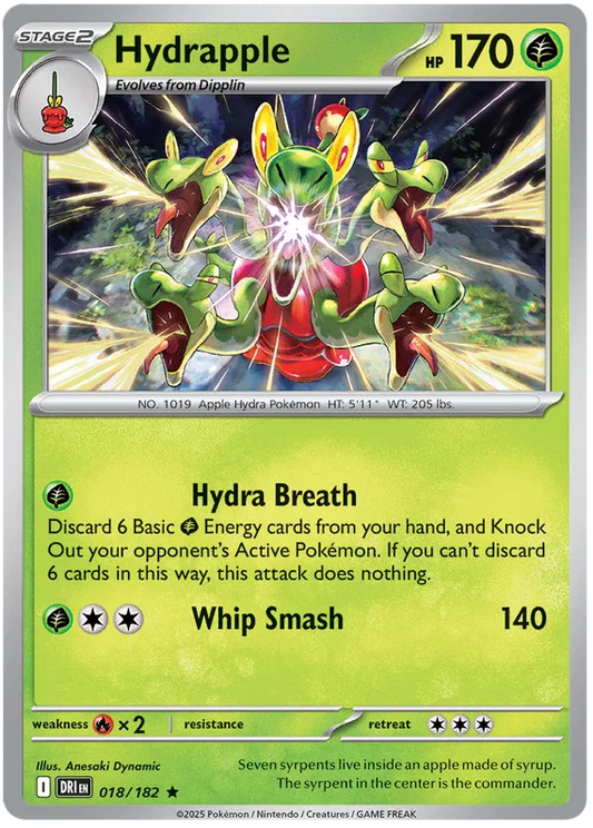 Hydrapple Holo (018/182) - Destined Rivals