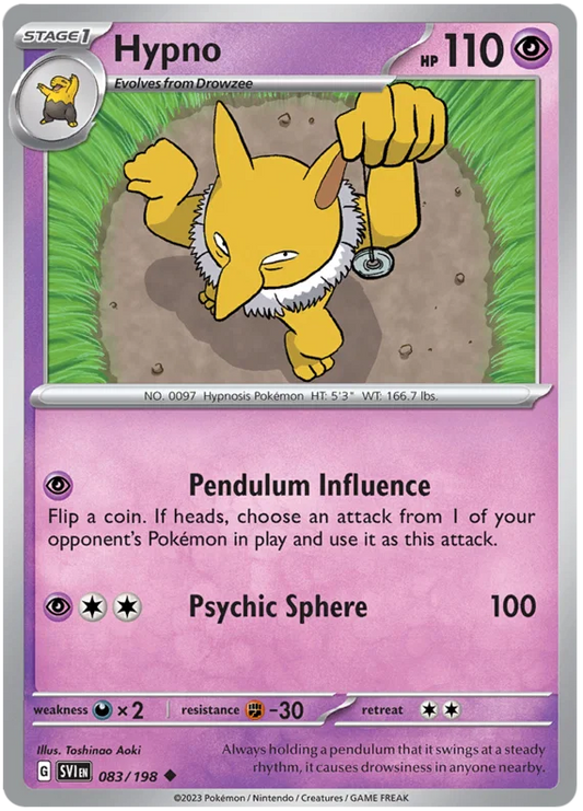 Hypno (083/198) - Scarlet & Violet
