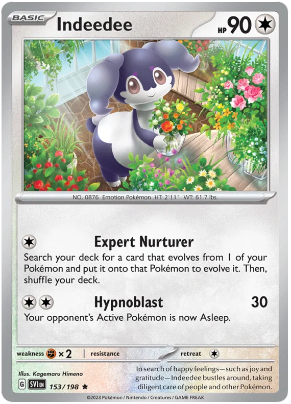 Indeedee Holo (153/198) - Scarlet & Violet