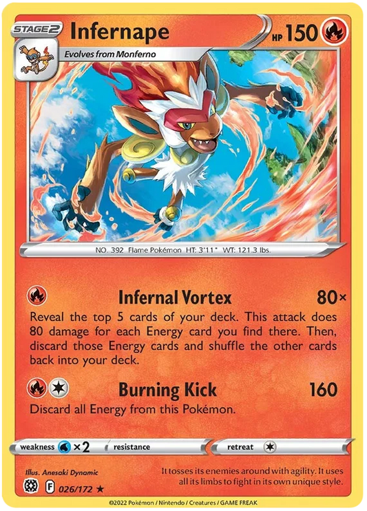 Infernape Holo (026/172) - Brilliant Stars