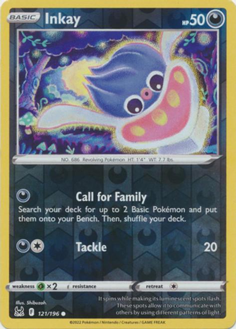Inkay Reverse Holo (121/196) - Lost Origin
