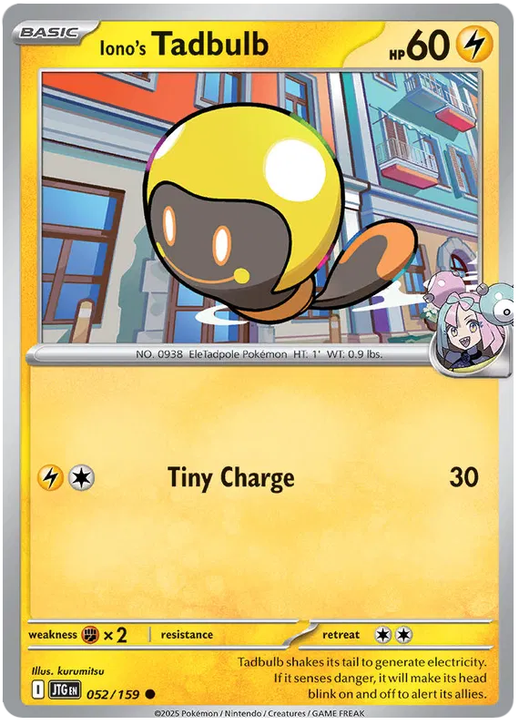 Iono's Tadbulb [Reverse Holo] (052/159) - Journey Together