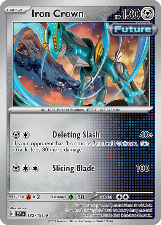 Iron Crown Holo (132/191) - Surging Sparks
