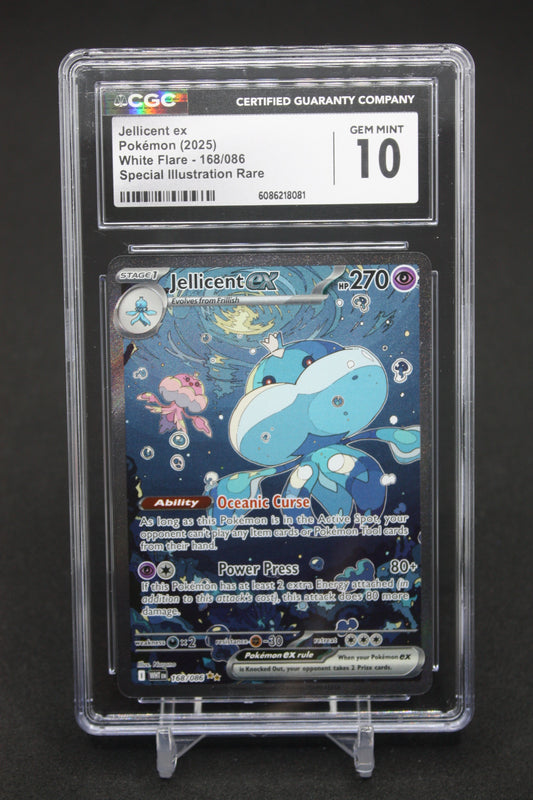Jellicent ex (168/086) - White Flare - CGC 10