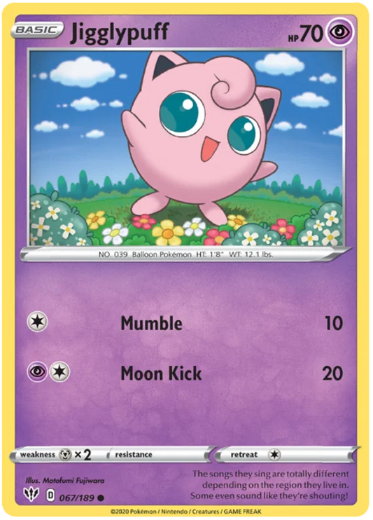 Jigglypuff (067/189) - Darkness Ablaze