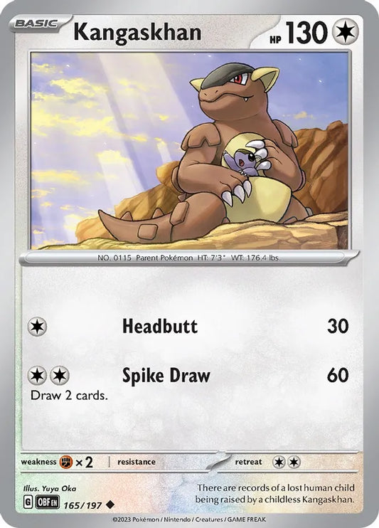 Kangaskhan (165/197) - Obsidian Flames