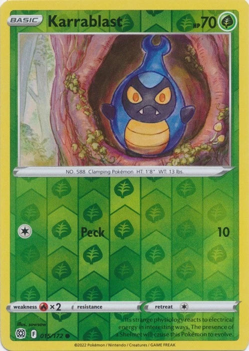 Karrablast Reverse Holo (015/172) - Brilliant Stars