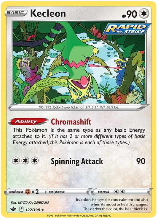 Kecleon [Reverse Holo] (122/198) - Chilling Reign