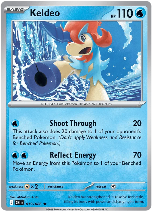 Keldeo [Holo] (019/086) - Chaos Rising