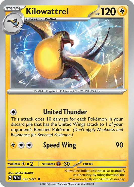 Kilowattrel (022/091) - Paldean Fates