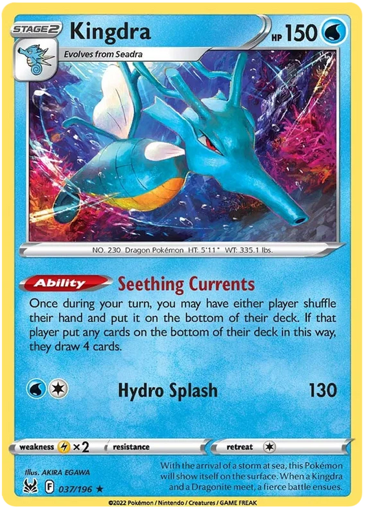 Kingdra [Reverse Holo] (037/196) - Lost Origin