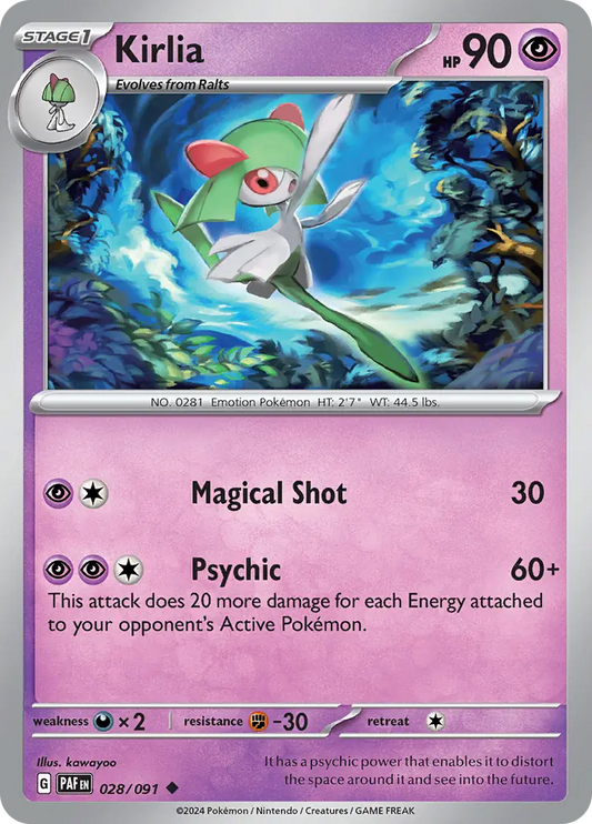 Kirlia (028/091) - Paldean Fates