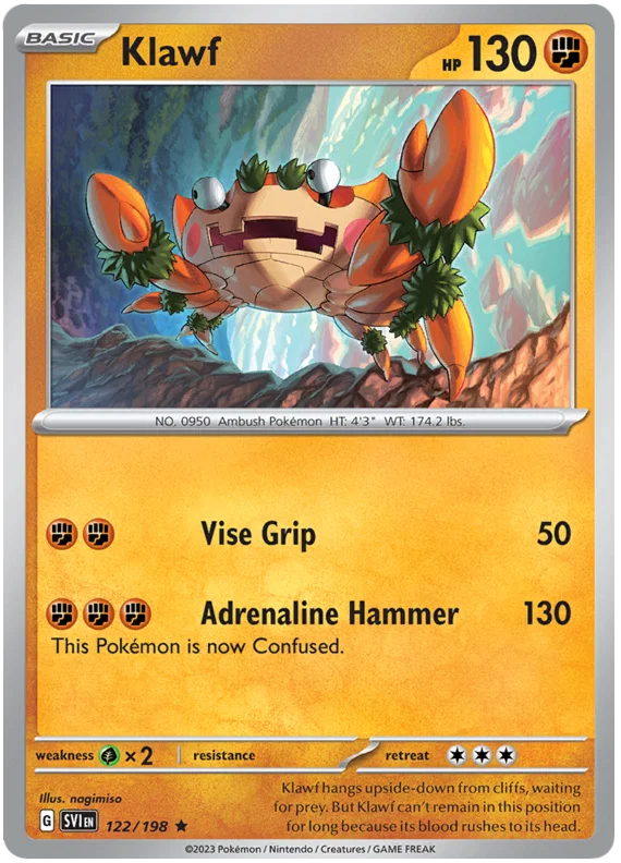 Klawf Holo (122/198) - Scarlet & Violet