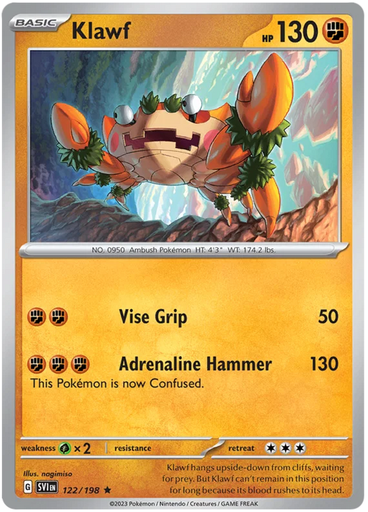 Klawf Holo (122/198) - Scarlet & Violet