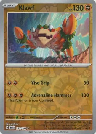 Klawf Reverse Holo (122/198) - Scarlet & Violet