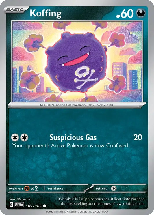 Koffing [Reverse Holo] (109/165) - 151