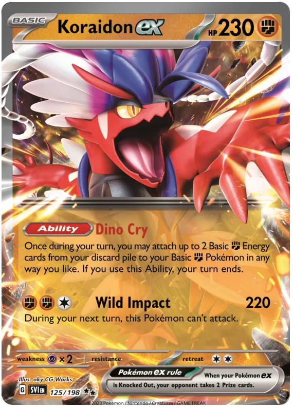 Koraidon ex (125/198) - Scarlet & Violet
